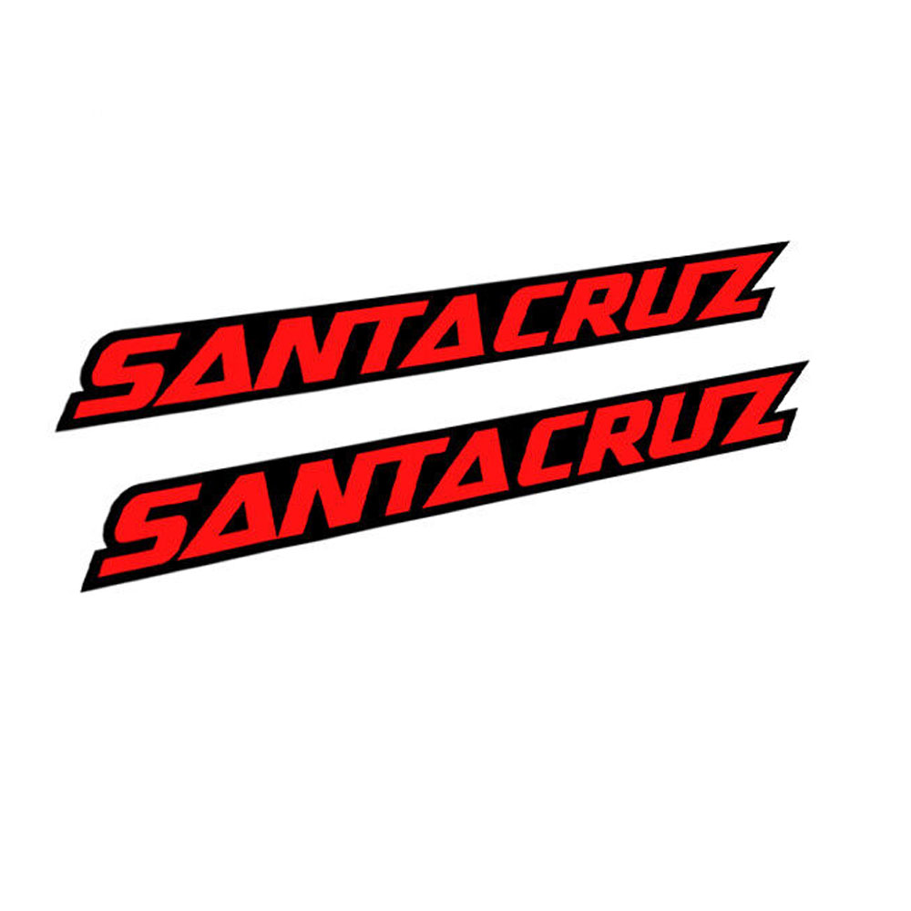 Mountain Biking Logo - 2Pcs Santa Cruz Modelo Frame Vinyl