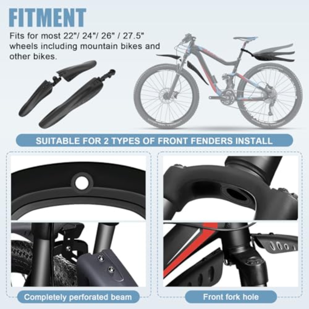 Bike Mud Guard Set Front & Rea - Mountain Biking Stuff ulasan dan harga