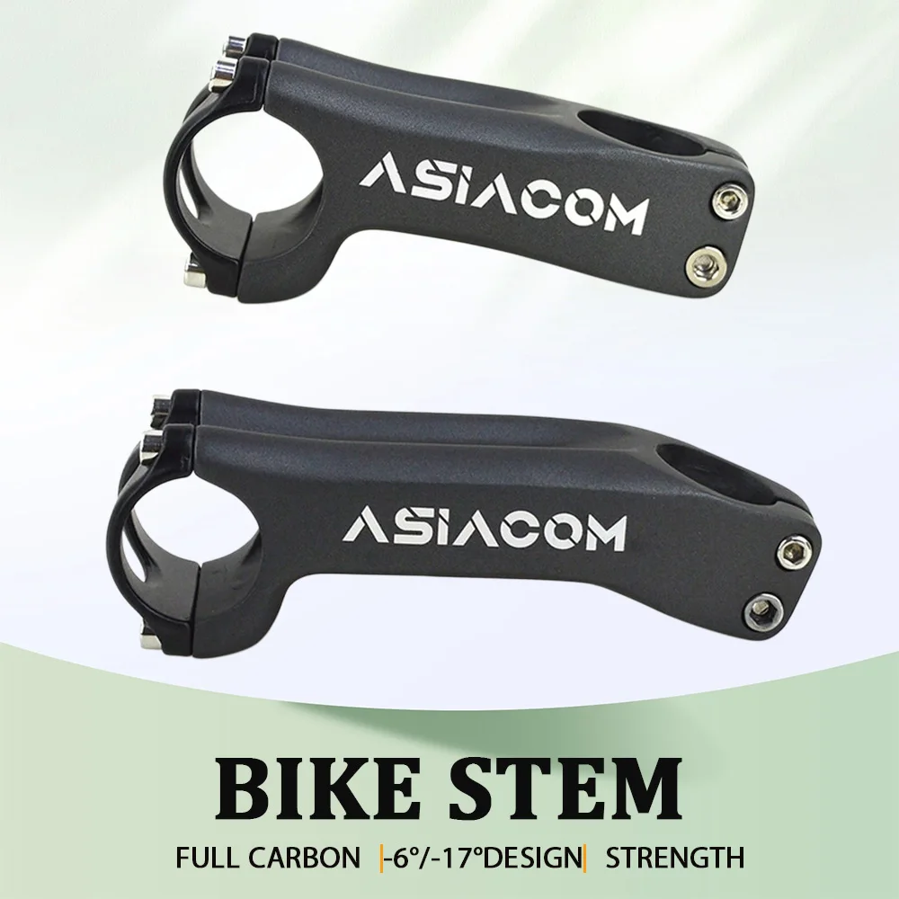 ASIACOM Full Carbon Stem -6°/1 - Mountain Biking Logo ulasan dan harga